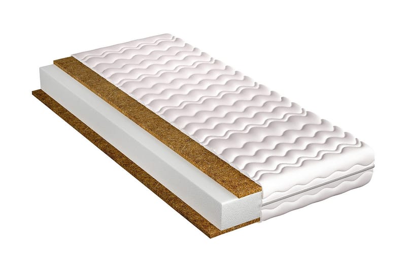 Kronos Madrass 200x90x10 cm, Vit