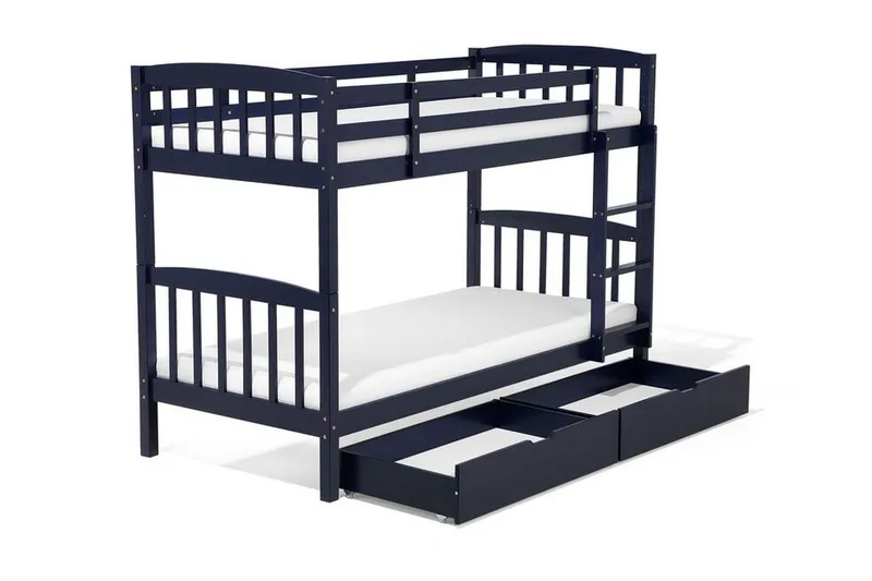 Revin Våningssäng 90x200 cm med Förvaring - Marinblå - Products - Möbler - Barnmöbler - Barnsäng & juniorsäng - Loftsäng barn