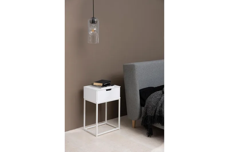 Azelia Sängbord 30 cm - Vit - Products - Möbler - Bord & matgrupp - Avlastningsbord & sidobord - Sängbord & nattduksbord