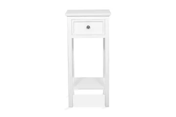 Cleana Sängbord 75 cm med Förvaring Låda - Vit - Products - Möbler - Bord & matgrupp - Avlastningsbord & sidobord - Sängbord & nattduksbord