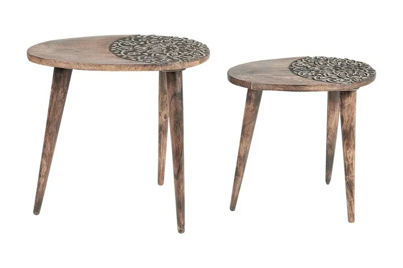 Daylinn Satsbord 54 cm, Mörkt trä/Guld