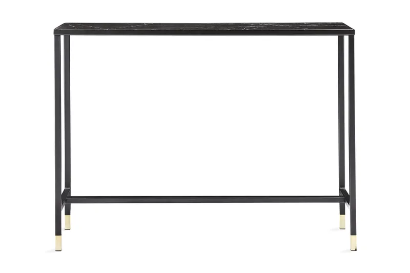 Dipp Sidobord 100 cm Marmormönster - Glas/Svart/Mässing - Products - Möbler - Bord & matgrupp - Avlastningsbord & sidobord - Brickbord & småbord