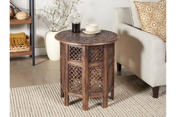 Fayola Sidobord 53 cm - Mörkt trä - Products - Möbler - Bord & matgrupp - Avlastningsbord & sidobord - Brickbord & småbord