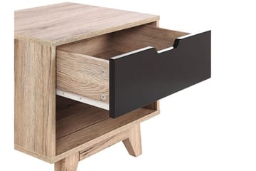 Hultz Soffbord 50 cm - Svart/Ljust Trä - Products - Möbler - Bord & matgrupp - Avlastningsbord & sidobord - Sängbord & nattduksbord