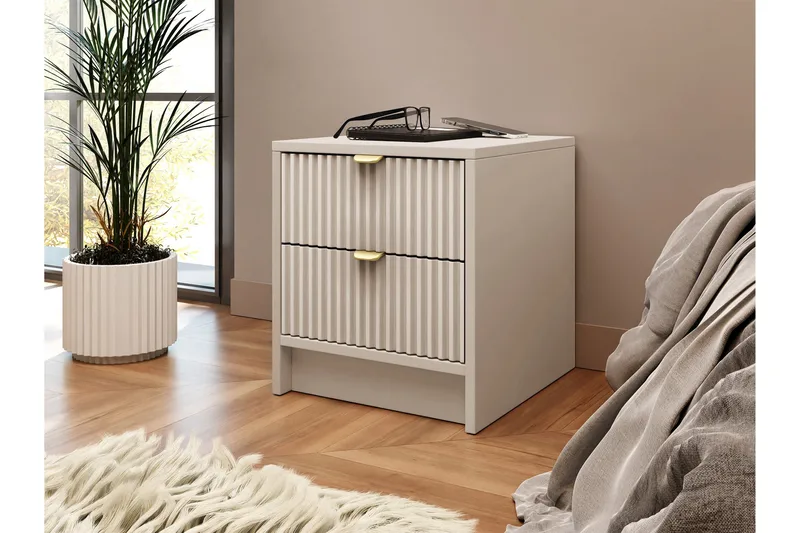 Kintore Sängbord 35 cm - Beige - Products - Möbler - Bord & matgrupp - Avlastningsbord & sidobord - Sängbord & nattduksbord