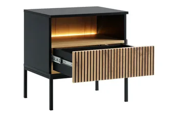 Klinkerville Sängbord 54 cm - Svart - Products - Möbler - Bord & matgrupp - Avlastningsbord & sidobord - Sängbord & nattduksbord