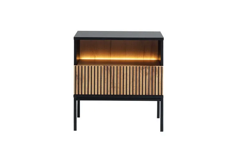 Klinkerville Sängbord 54 cm - Svart - Products - Möbler - Bord & matgrupp - Avlastningsbord & sidobord - Sängbord & nattduksbord