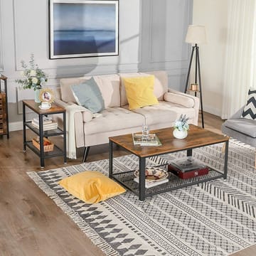 Lasse sidobord 60 x 30 cm - Brun/svart - Brun/Svart - Products - Möbler - Bord & matgrupp - Avlastningsbord & sidobord - Brickbord & småbord