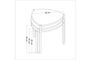 Lenny Satsbord - Valnöt - Products - Möbler - Bord & matgrupp - Avlastningsbord & sidobord - Satsbord