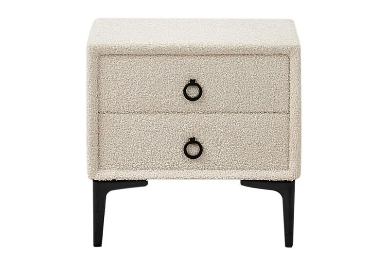 Sängbord Sezanne Vit, Svart - Vit, Svart - Products - Möbler - Bord & matgrupp - Avlastningsbord & sidobord - Sängbord & nattduksbord