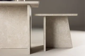 Sala Travertin Soffbord - Beige - Products - Möbler - Bord & matgrupp - Avlastningsbord & sidobord - Satsbord