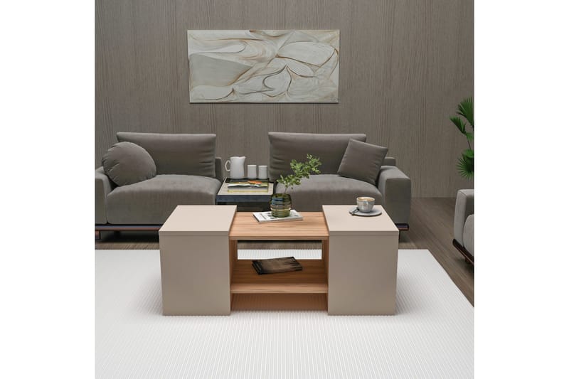 Sarte Soffbord 100x37 cm - Beige/Ljus Brun/Trä - Products - Möbler - Bord & matgrupp - Avlastningsbord & sidobord - Satsbord