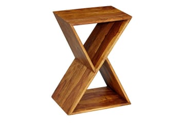 Sido bord Wohnling Massivt trä X-form med förvaringsutrymme lantlig stil - Products - Möbler - Bord & matgrupp - Avlastningsbord & sidobord - Brickbord & småbord