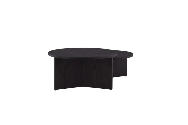 Soffbordset Saltö 2st Runda 85 cm/65 cm - Svart - Products - Möbler - Bord & matgrupp - Avlastningsbord & sidobord - Satsbord