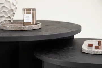 Soffbordset Saltö 2st Runda 85 cm/65 cm - Svart - Products - Möbler - Bord & matgrupp - Avlastningsbord & sidobord - Satsbord