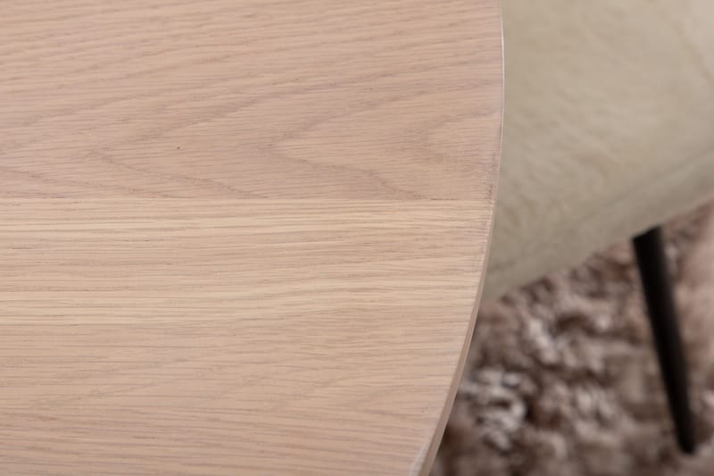 Biana Matgrupp 100 cm Rund inkl 4 Pontus Stolar - Beige/Vit/Svart - Products - Möbler - Bord & matgrupp - Matgrupp