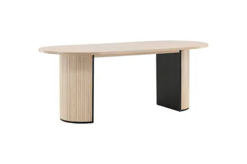 Bianca Matbord 200 cm Ovalt - Beige - Products - Möbler - Bord & matgrupp - Matbord & köksbord