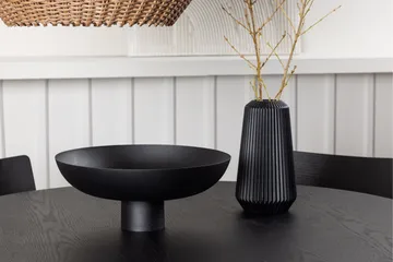 Bootcut Matgrupp + 4 stolar Rund - Svart - Products - Möbler - Bord & matgrupp - Matgrupp