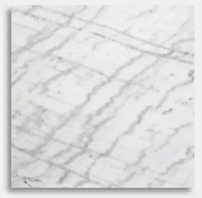 Vit marmorskiva 27x27 cm, Vit