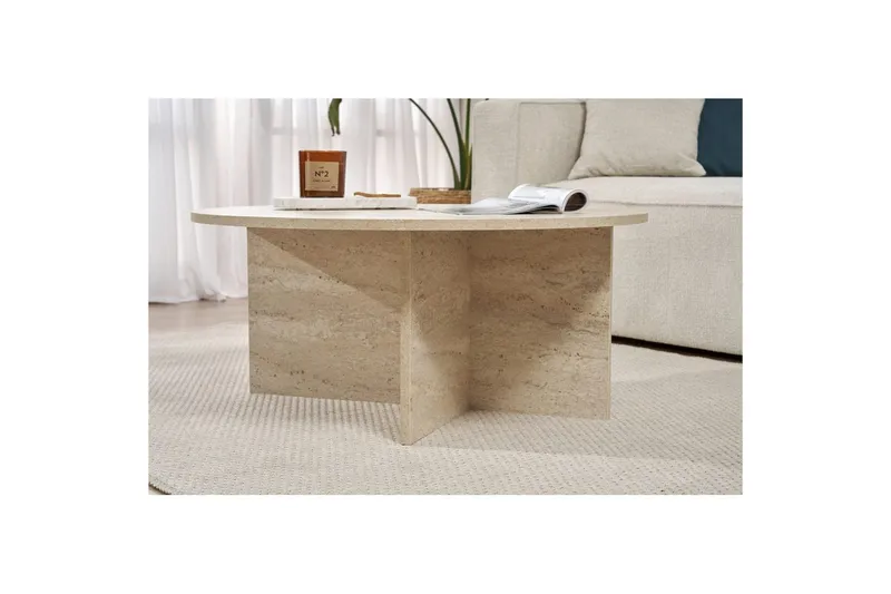 Boro Soffbord 90 cm - Beige - Products - Möbler - Bord & matgrupp - Soffbord
