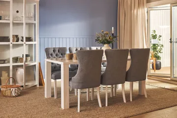 Cibus Matgrupp 180 cm inkl 6 Bergviken Stolar - Vit - Products - Möbler - Bord & matgrupp - Matgrupp