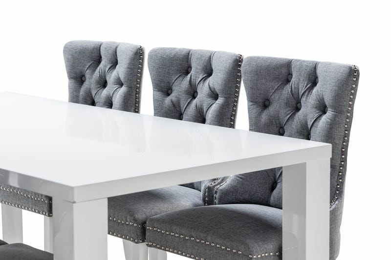 Cibus Matgrupp 180 cm inkl 6 Bergviken Stolar - Vit - Products - Möbler - Bord & matgrupp - Matgrupp