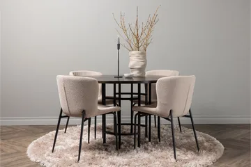 Copenhagen Matgrupp 115 cm Rund med 4 Modesto stolar - Mörkgrå - Products - M öbler - Bord & matgrupp - Matgrupp