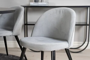 Copenhagen Matgrupp med 6 Valerie Matstolar Manchester Grå/S - Furniture Fashion - Products - Möbler - Bord & matgrupp - Matgrupp