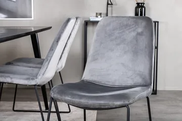 Dipp Matgrupp 180 cm Rektangulär med 6 Muce stolar - Svart - Products - Möbler - Bord & matgrupp - Matgrupp