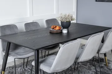 Dipp Matgrupp 180 cm Rektangulär med 6 Muce stolar - Svart/Guld - Products - Möbler - Bord & matgrupp - Matgrupp