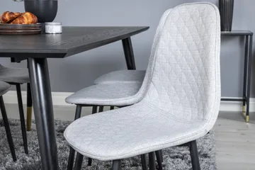 Dipp Matgrupp 180 cm Rektangulär med 6 Polar stolar - Svart/Guld - Products - Möbler - Bord & matgrupp - Matgrupp