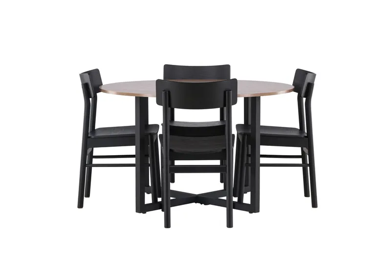 Durango Matbord med 4 Montros stolar - Valnöt - Products - Möbler - Bord & matgrupp - Matbord & köksbord