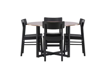 Durango Matbord med 4 Montros stolar - Valnöt - Products - Möbler - Bord & matgrupp - Matbord & köksbord