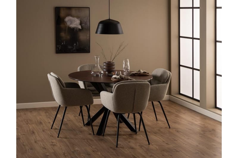 Ganesh Matbord 119 cm Rund - Brun - Products - Möbler - Bord & matgrupp - Matbord & köksbord