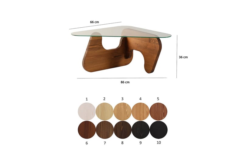 Grayce Soffbord 86 cm - Brun - Products - Möbler - Bord & matgrupp - Soffbord