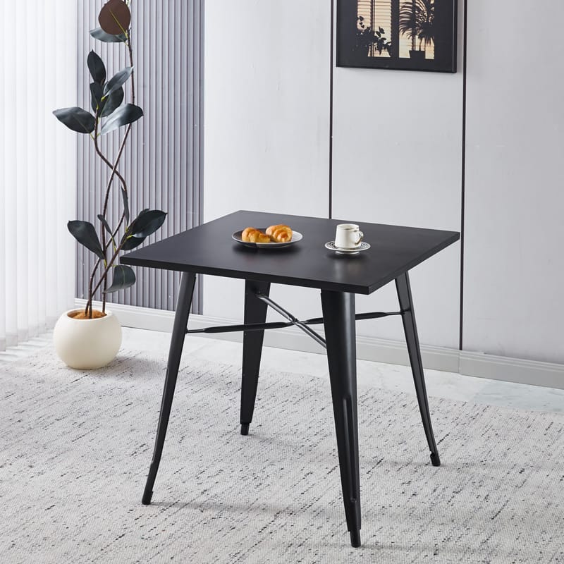 Iris matbord 80x80 cm - Svart - Svart - Products - Möbler - Bord & matgrupp - Matbord & köksbord