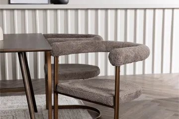 Kaseidon Matgrupp 120 cm Rektangulär med 4 Morning stolar - Brun - Products - Möbler - Bord & matgrupp - Matgrupp