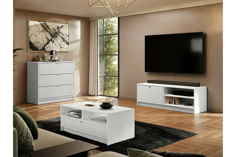 Kintore Soffbord 50 cm - Vit - Products - Möbler - Bord & matgrupp - Soffbord