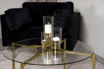 Kivik Soffbord Runt 75cm - Transparent - Products - Möbler - Bord & matgrupp - Soffbord