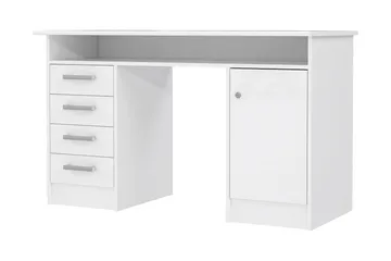 Baacwood Skrivbord 126 cm - Vit - Products - Möbler - Bord & matgrupp - Kontorsbord - Datorbord