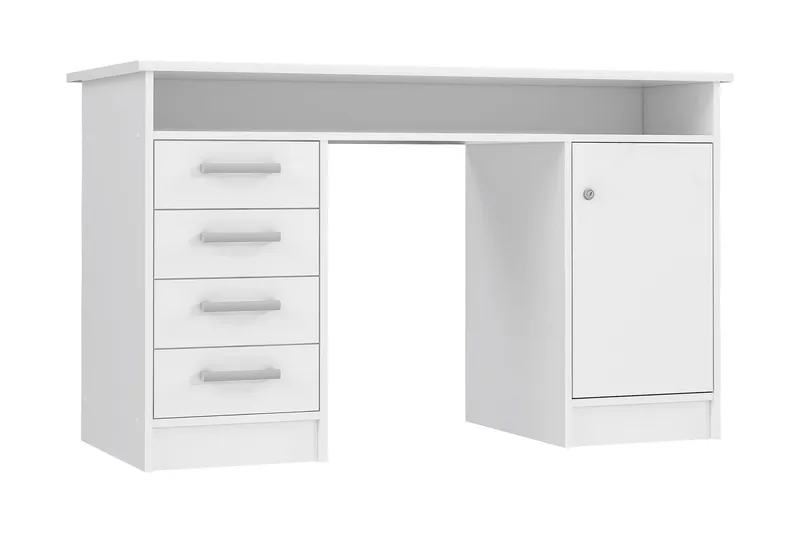 Baacwood Skrivbord 126 cm - Vit - Products - Möbler - Bord & matgrupp - Kontorsbord - Datorbord