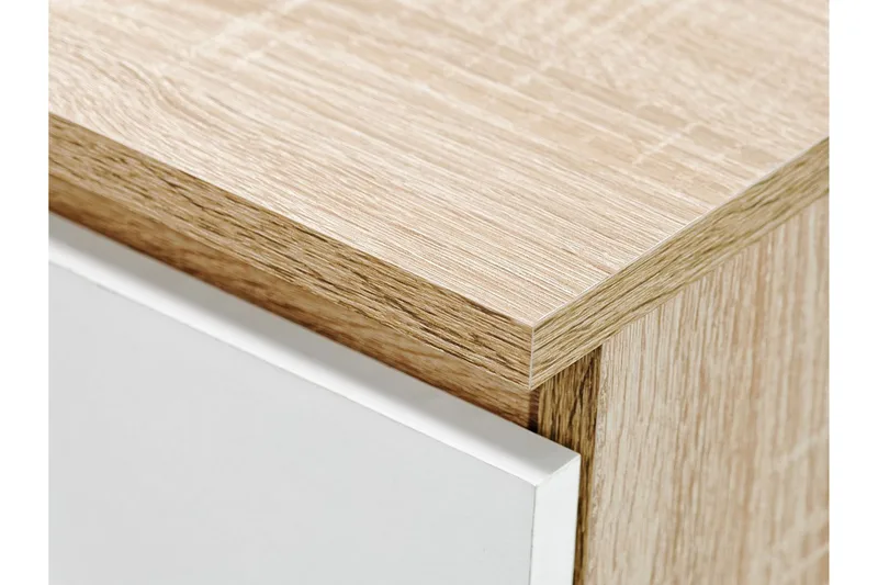 Kubana Skrivbord 130 cm med Förvaring Lådor - Grå/Vit - Products - Möbler - Bord & matgrupp - Kontorsbord - Datorbord