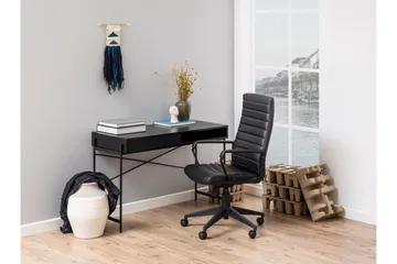 Mehoopany Skrivbord 110x110 cm - Svart - Products - Möbler - Bord & matgrupp - Kontorsbord - Datorbord