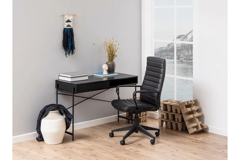 Mehoopany Skrivbord 110x110 cm - Svart - Products - Möbler - Bord & matgrupp - Kontorsbord - Datorbord