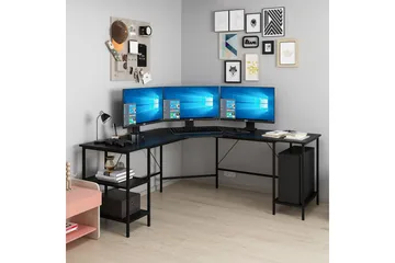 Naina Skrivbord 180 cm - Svart - Products - Möbler - Bord & matgrupp - Kontorsbord - Datorbord