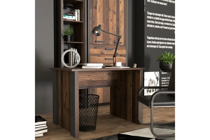 Torelles Skrivbord 103 cm - Brun/Grå - Products - Möbler - Bord & matgrupp - Kontorsbord - Datorbord