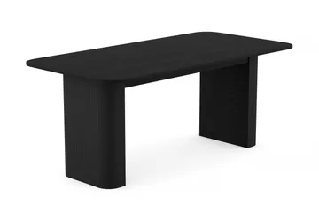 Kopparbo Matbord 180-240 cm Förlängningsbart med 6 Filip Matstolar - Svart / Taupe Bouclé - Products - Möbler - Bord & matgrupp - Matgrupp