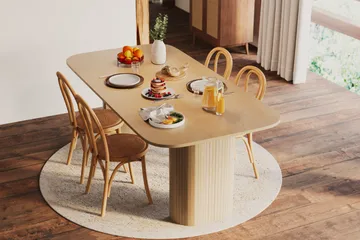 Kopparbo Matbord Ljust trä Rektangulärt 200 cm - Vitlaserat Ek - Products - Möbler - Bord & matgrupp - Matbord & köksbord