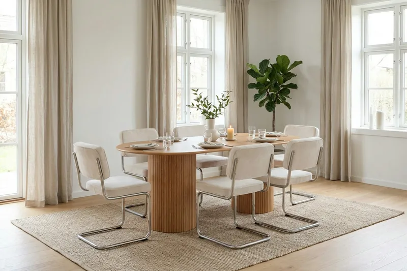 Kopparbo Matbord Oval 180x90 cm Fanér - Ek - Products - Möbler - Bord & matgrupp - Matbord & köksbord