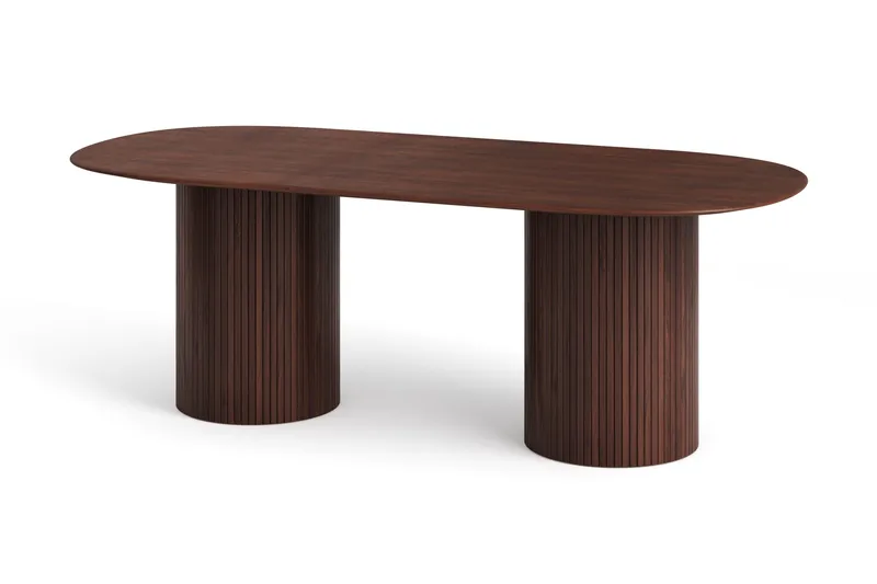 Kopparbo Matbord Oval 220x100 cm Fanér, Valnöt